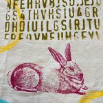 Screenprinting on textile workshop - Die Hasen sind los!